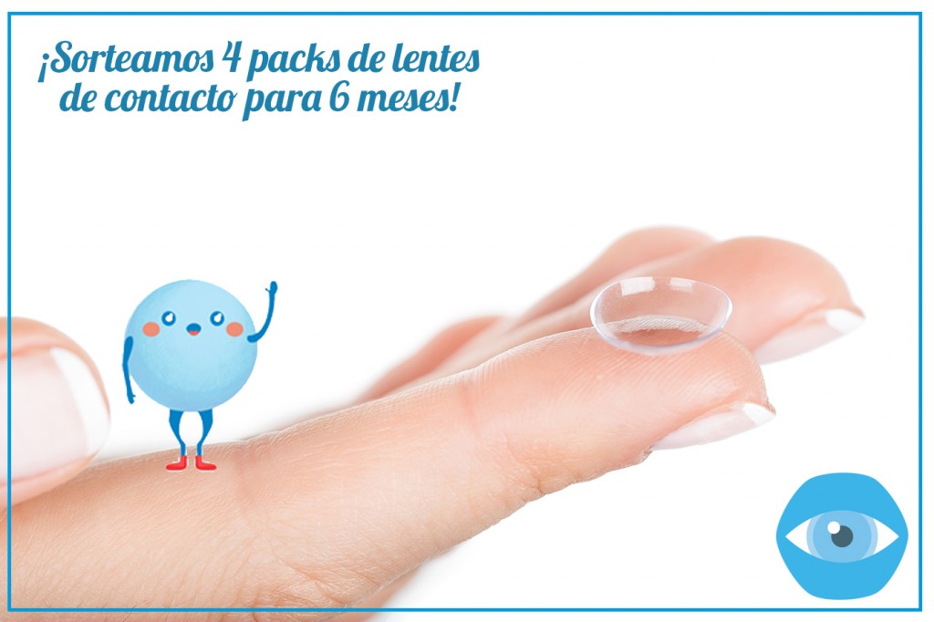 Contact Lens on finger